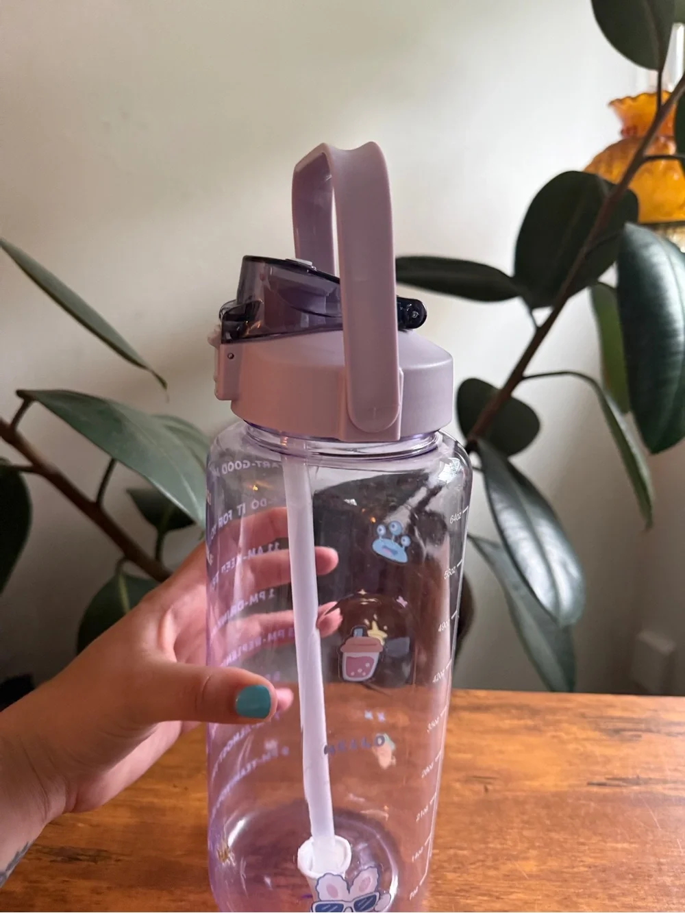 Motivational Water Bottle - Light Purple